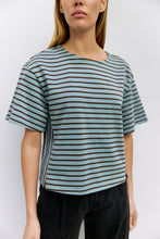 Load image into Gallery viewer, Cassandra Top - Blue/Brown
