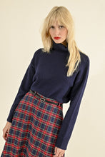 Load image into Gallery viewer, Soft Turtleneck&nbsp;Knit Sweater - Navy Blue
