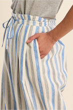 Load image into Gallery viewer, Striped Wide Leg Pants - Blue/Natural (Style #LA1887EE)
