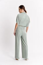 Load image into Gallery viewer, Pleated Plissé Pants Set - Sage Green
