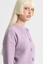 Load image into Gallery viewer, Crunch Knit Cardigan Sweater - Lilac
