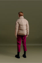 Load image into Gallery viewer, Stand Up Collar Puffer Jacket - Beige
