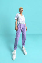 Load image into Gallery viewer, Dbl Buckle High Waist Pant - Lilac
