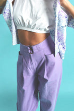 Load image into Gallery viewer, Dbl Buckle High Waist Pant - Lilac
