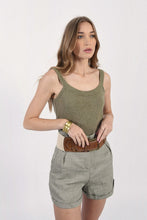 Load image into Gallery viewer, Jersey Tank - Khaki or Off White
