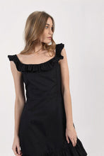 Load image into Gallery viewer, Sleeveless Ruffle Dress - Black
