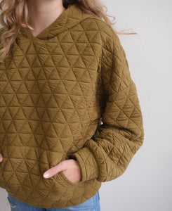 Aston Quilted Hooded Sweatshirt