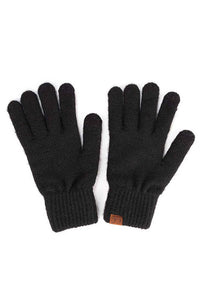 C.C heather knit plain gloves  Black - Charcoal - Beige - Wine