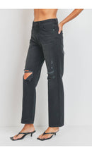 Load image into Gallery viewer, Baggy Skater Jeans - Washed Black
