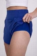 Load image into Gallery viewer, Athleisure High Waist Split Shorts - Bright Green or Royal Blue
