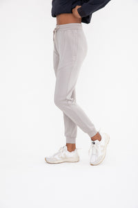 Cuffed Jogger with Zip Pockets - Ash Grey