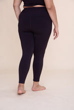 Load image into Gallery viewer, Curvy Ribbed High Waist Leggings - Chocolate
