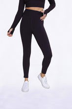 Load image into Gallery viewer, Ribbed High Waist Leggings - Chocolate

