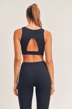 Load image into Gallery viewer, Newport Cut Out Sports Bra - Black
