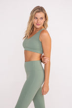 Load image into Gallery viewer, Newport Cut Out Sports Bra - Black or Sea Spray Green
