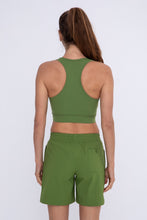 Load image into Gallery viewer, Crossover V-neck Sports Bra - Green
