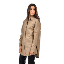 Load image into Gallery viewer, Addison Poplin Oversized Collared Shirt - Dune
