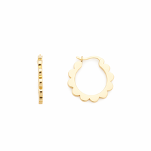 Load image into Gallery viewer, Gold Bloom Hoops
