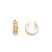 Load image into Gallery viewer, Capri Rose Gold Hoops
