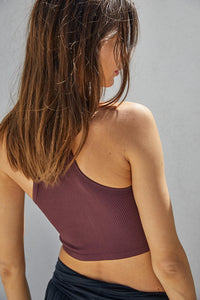 Knock Out Ribbed Halter Tank