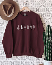 Load image into Gallery viewer, Crewneck Holiday Sweatshirt  &quot;Merry Christmas&quot; Holiday - Green  &quot;Christmas Tree&quot; Holiday - Red  &quot;Christmas Tree&quot; - Sand
