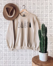 Load image into Gallery viewer, Crewneck Holiday Sweatshirt  &quot;Merry Christmas&quot; Holiday - Green  &quot;Christmas Tree&quot; Holiday - Red  &quot;Christmas Tree&quot; - Sand

