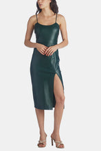 Load image into Gallery viewer, Connor Faux Leather Dress - Forest Green

