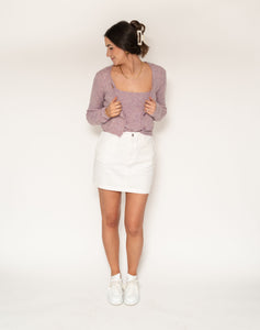 Crop Sweater Knit Cami Cardigan Set
