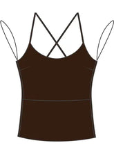 Load image into Gallery viewer, Davina Vegan Leather Criss Cross Top - Taupe
