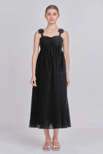 Load image into Gallery viewer, Bow Accent Maxi Dress - Black
