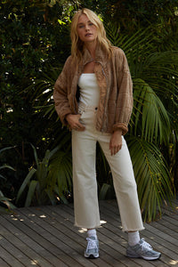 It's All Good Washed Shacket  Cream or Desert Tan