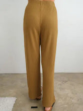 Load image into Gallery viewer, Kaia Rib Pant Set - Golden Olive
