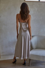Load image into Gallery viewer, Lucia Satin Maxi Dress - Mocha
