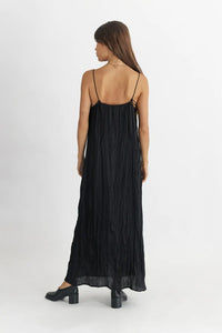 Cami Crinkle Dress - Black