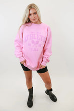 Load image into Gallery viewer, Not Athletic Club Sweatshirt - Pink w/ puff pink lettering
