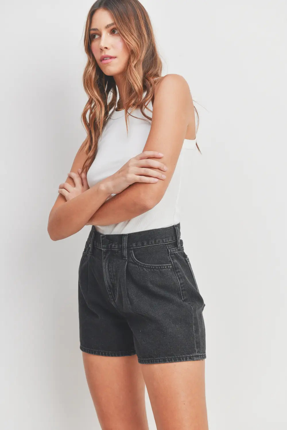 Pleated Shorts