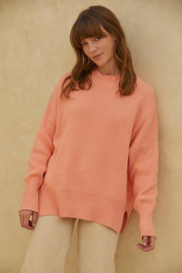 Riley Sweater - Salmon Pink