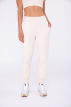 Load image into Gallery viewer, Quilted High Waist Jogger - Cream
