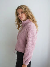 Load image into Gallery viewer, 1/4 Zip Sherpa Jacket - Pink
