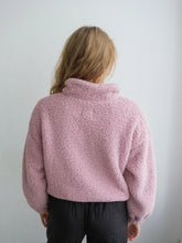 Load image into Gallery viewer, 1/4 Zip Sherpa Jacket - Pink

