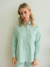 Load image into Gallery viewer, Sonny Striped Blouse - Sage / White
