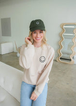 Load image into Gallery viewer, Smile Crewneck Sweatshirt Taupe
