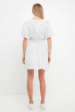 Load image into Gallery viewer, Floral Print Mini Dress - Navy / White print
