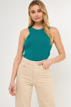 Load image into Gallery viewer, Racerback Knit Tank - Jade 
