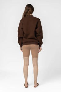 Troy Sweatshirt w/ Pockets Brown